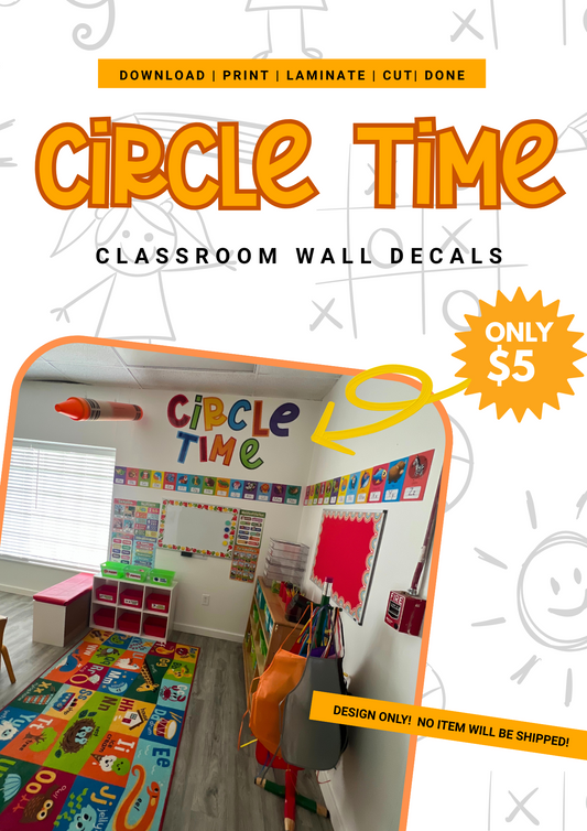Circle Time Wall Letter Decals