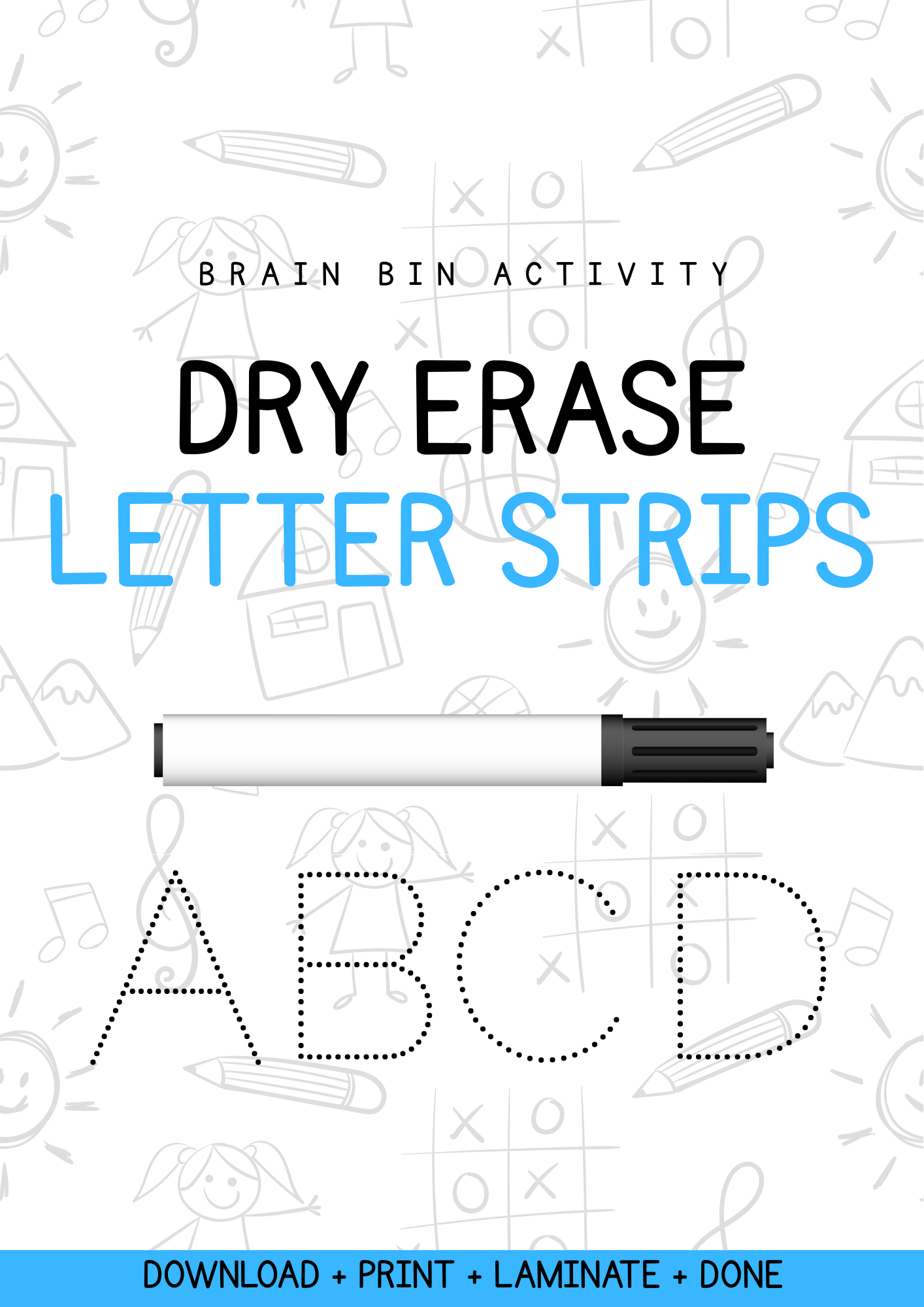 Dry Erase Letter Tracing Activity