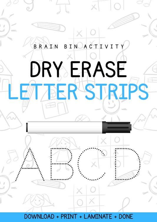 Dry Erase Letter Tracing Activity
