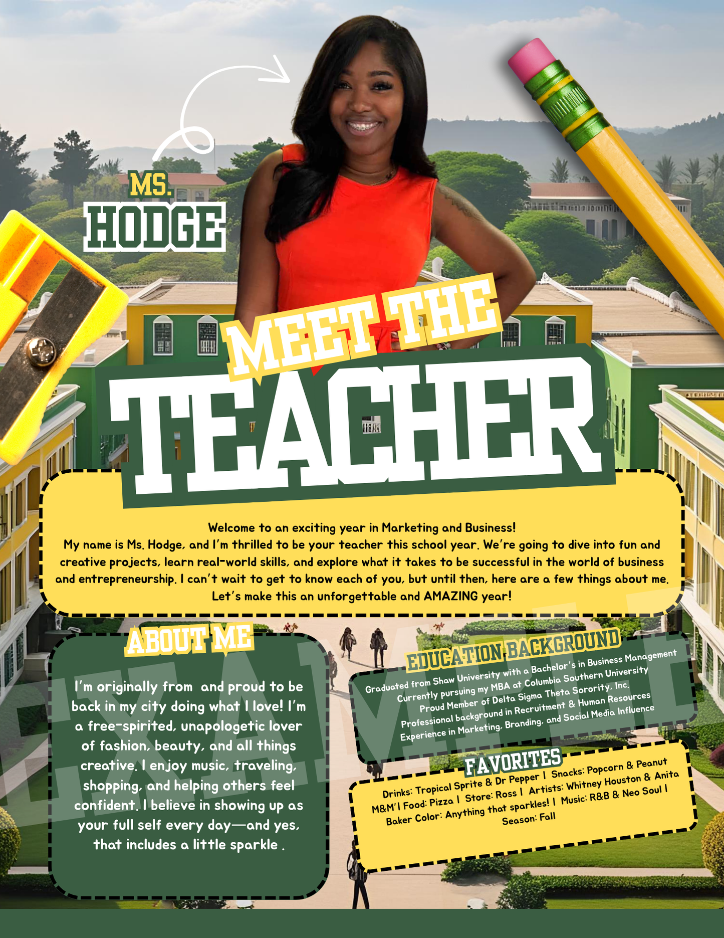 Meet the Teacher (Marketing University Canva Template)