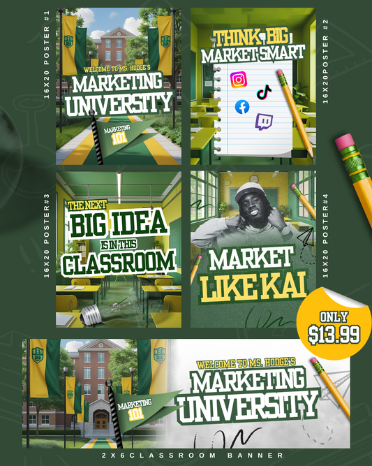 Marketing Classroom Decor (Marketing University Theme)