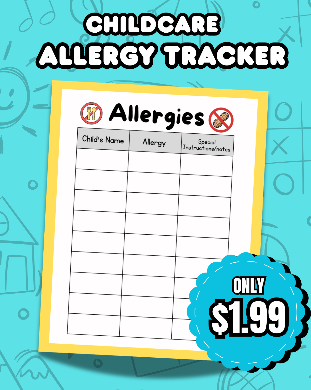 Childcare Allergy Tracker
