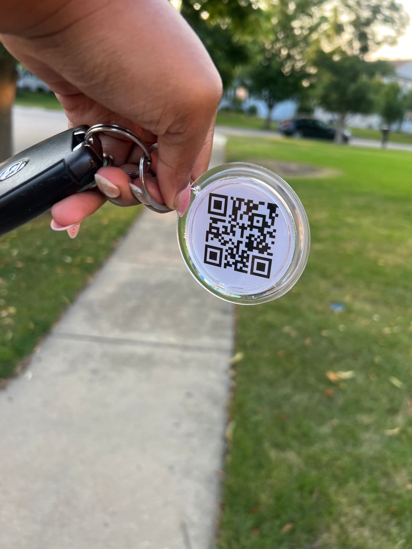 Custom QR Code Keychain