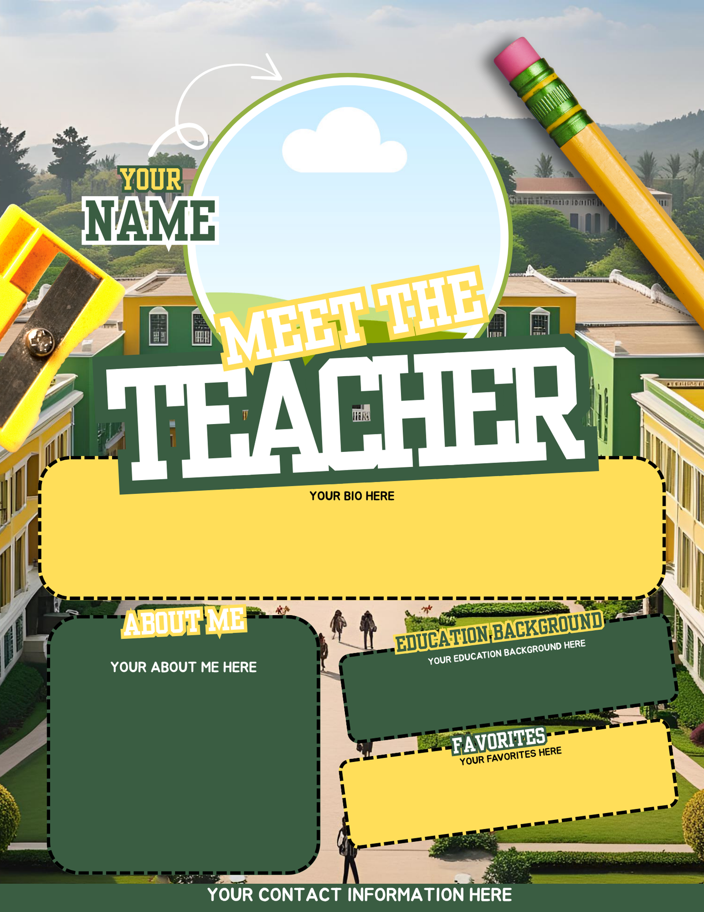 Meet the Teacher (Marketing University Canva Template)