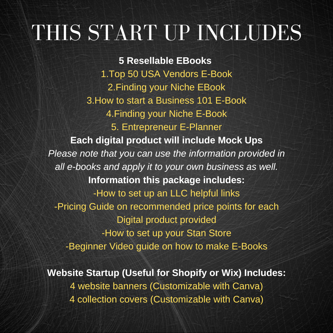 The Ultimate Digital Products Business Start up