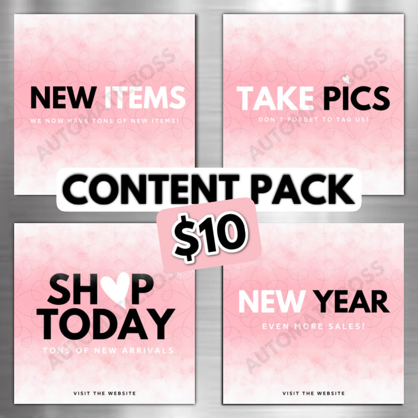 Pretty Pink Content Pack โ ashgraphixx.com